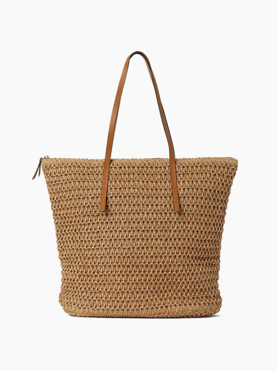 Bolso shopper de paja
