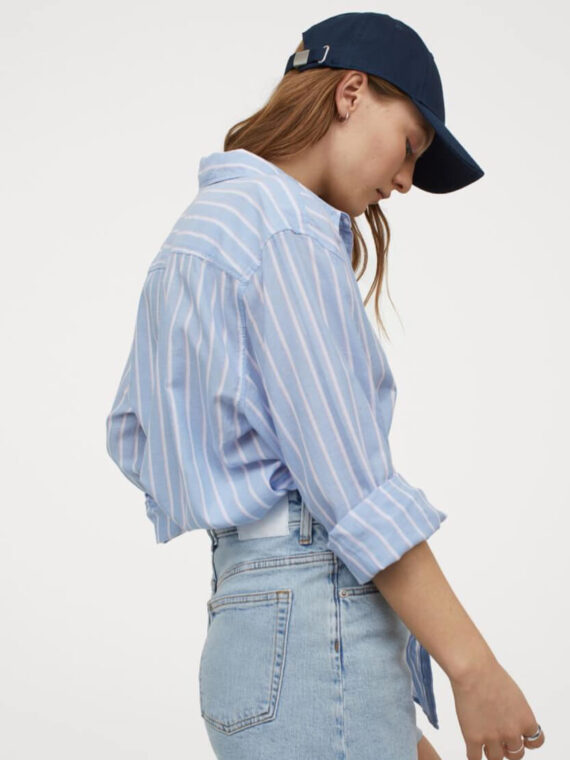 Camisa de algodón a rayas