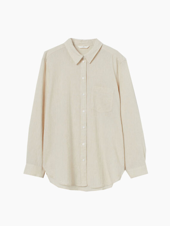 Camisa de algodón a rayas