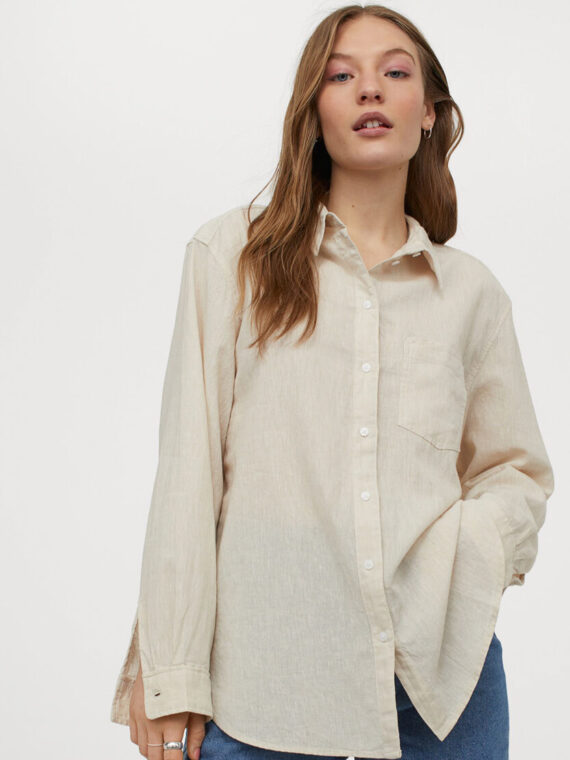 Camisa de algodón a rayas