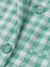 Blazer de lino a cuadros