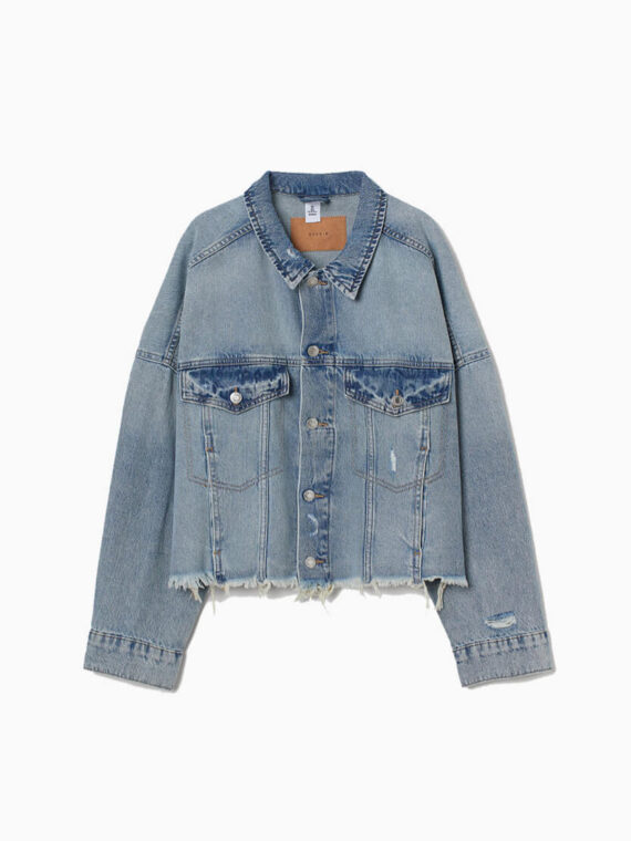 Chaqueta vaquera cuadrada