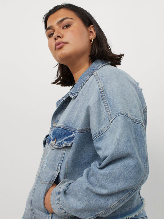 Chaqueta vaquera cuadrada